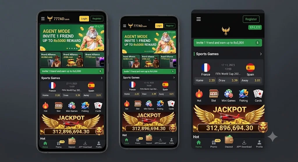 777 AD APK interface