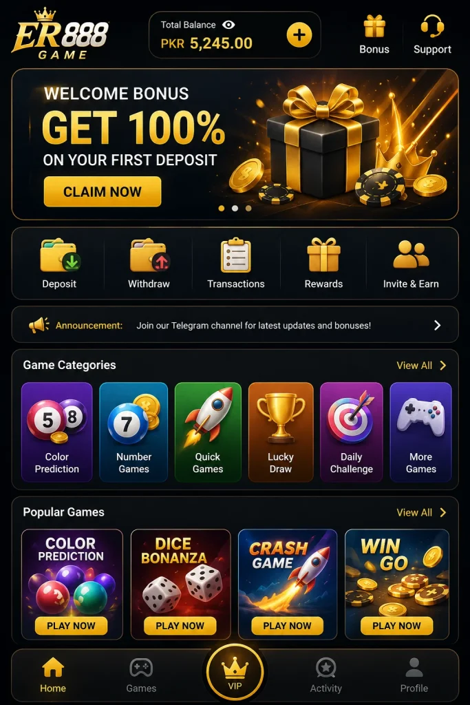 ER 888 Register ApK home