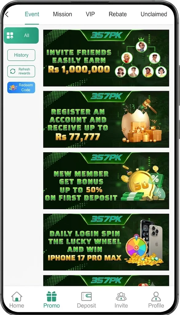 PK357 APK Rewards