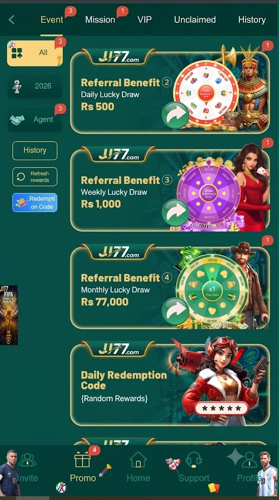 j777 Bonuses