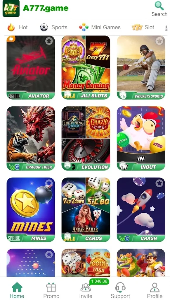 777AC Game homepage