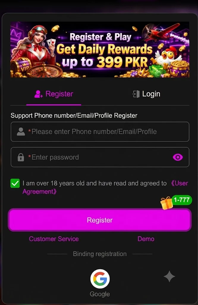 786 Ace Register APK