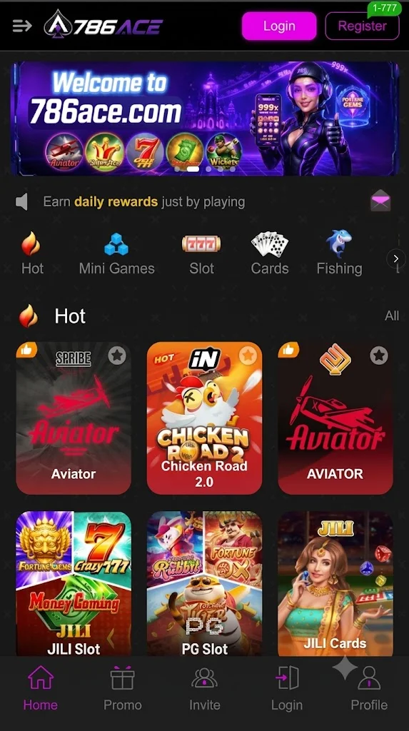 786Ace Homepage