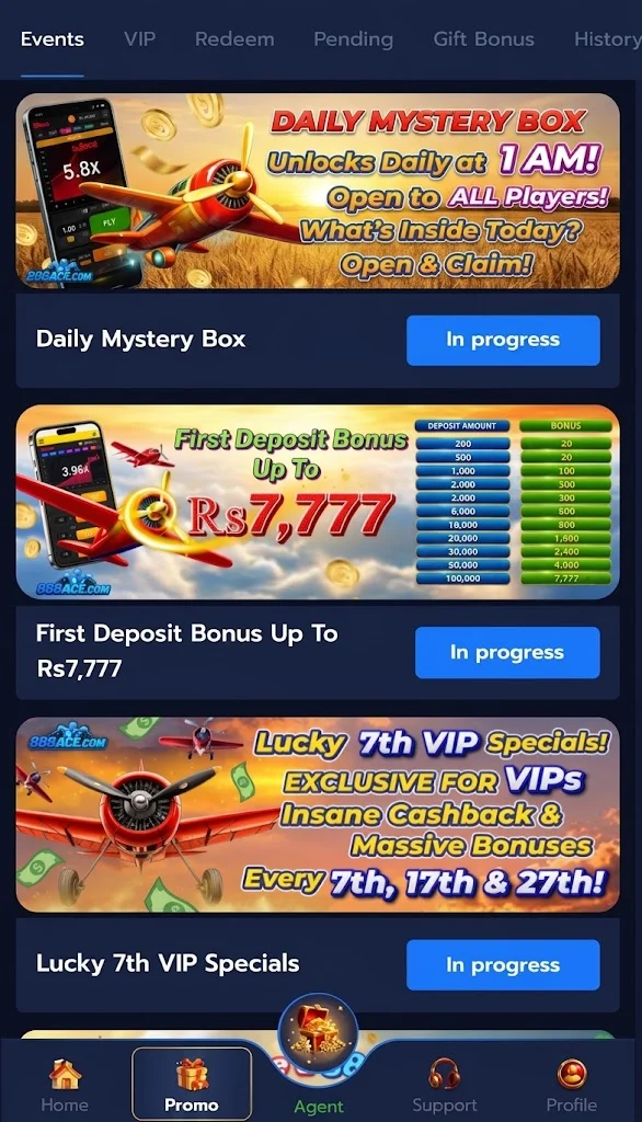 888 ACE Game Page