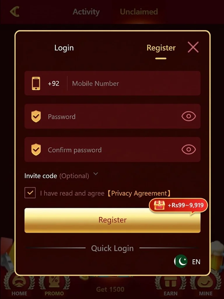 92E APK Account