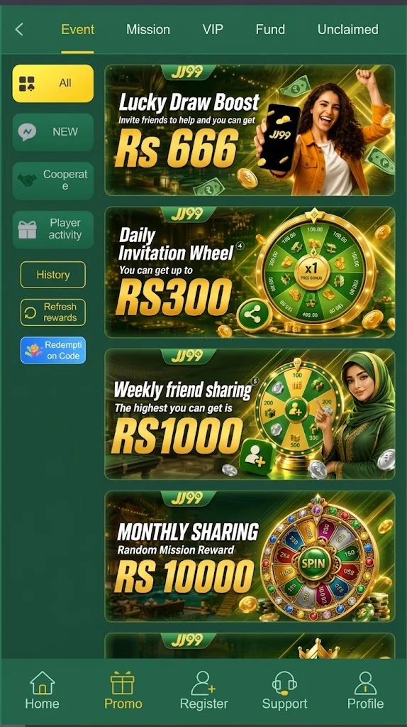 JJ99 Game APK Offer Rewards