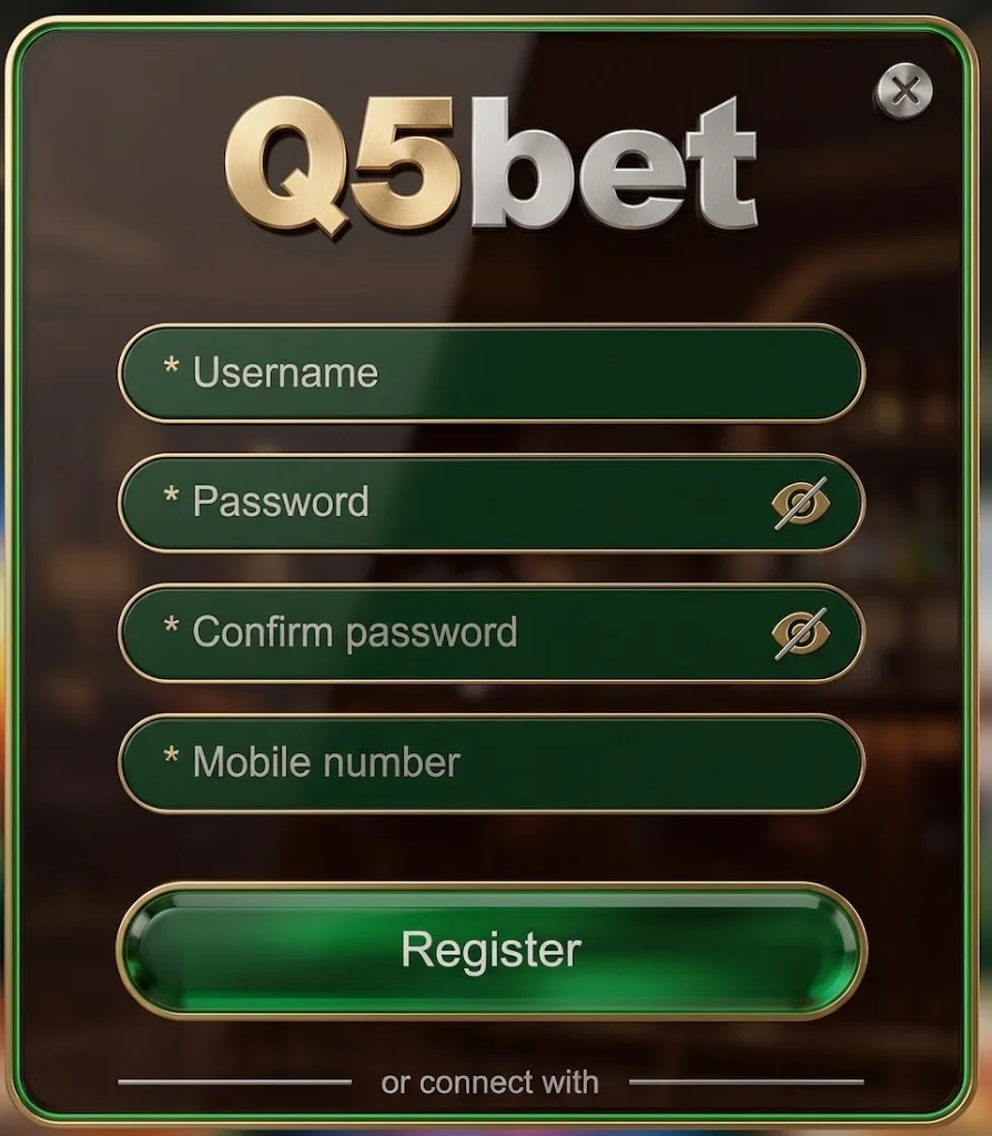 Q5BET Game Register