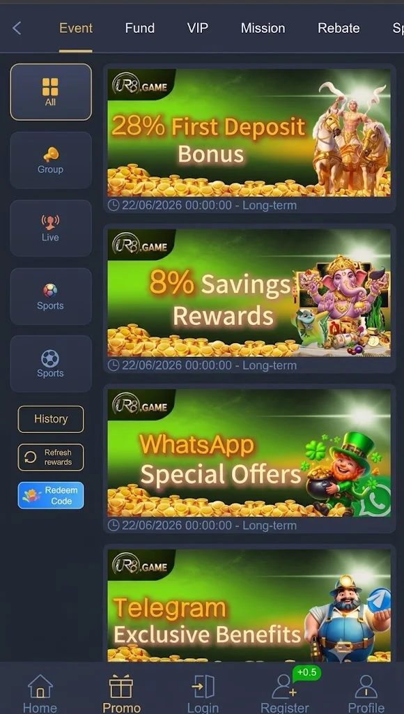 YouR8 apk rewards