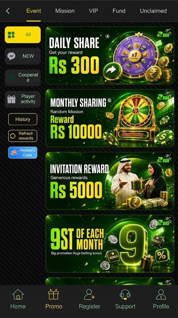 Z55 Game APK Bonuses