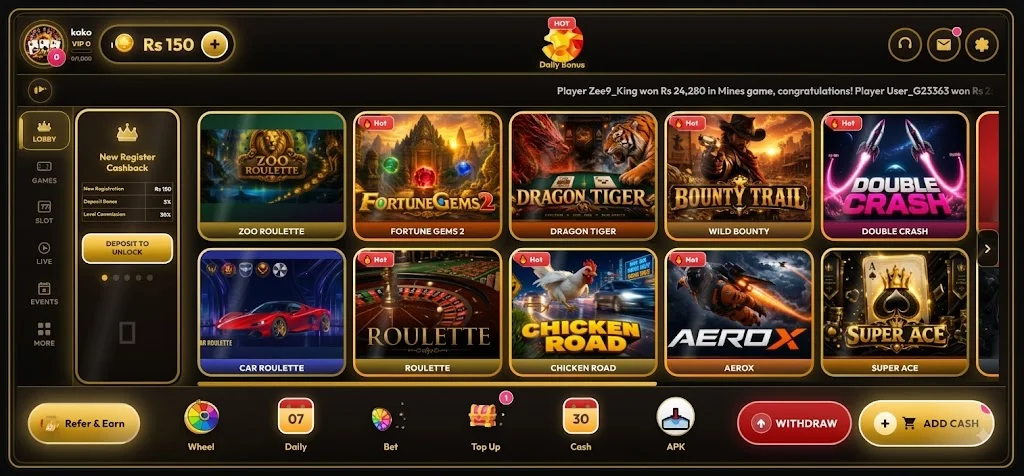 Zee9 APK Home-page